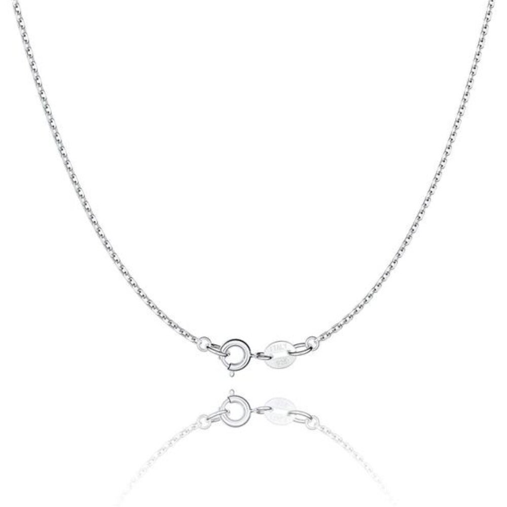 925 Sterling Silver Chain Necklace Chain for Women 1.1mm Cable Chains
